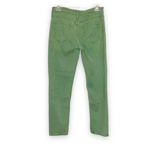 MOTHER The Dropout A walk in the park Poison Ivy Green Jeans Pants Women’s Sz 24 - Picture 3 of 12
